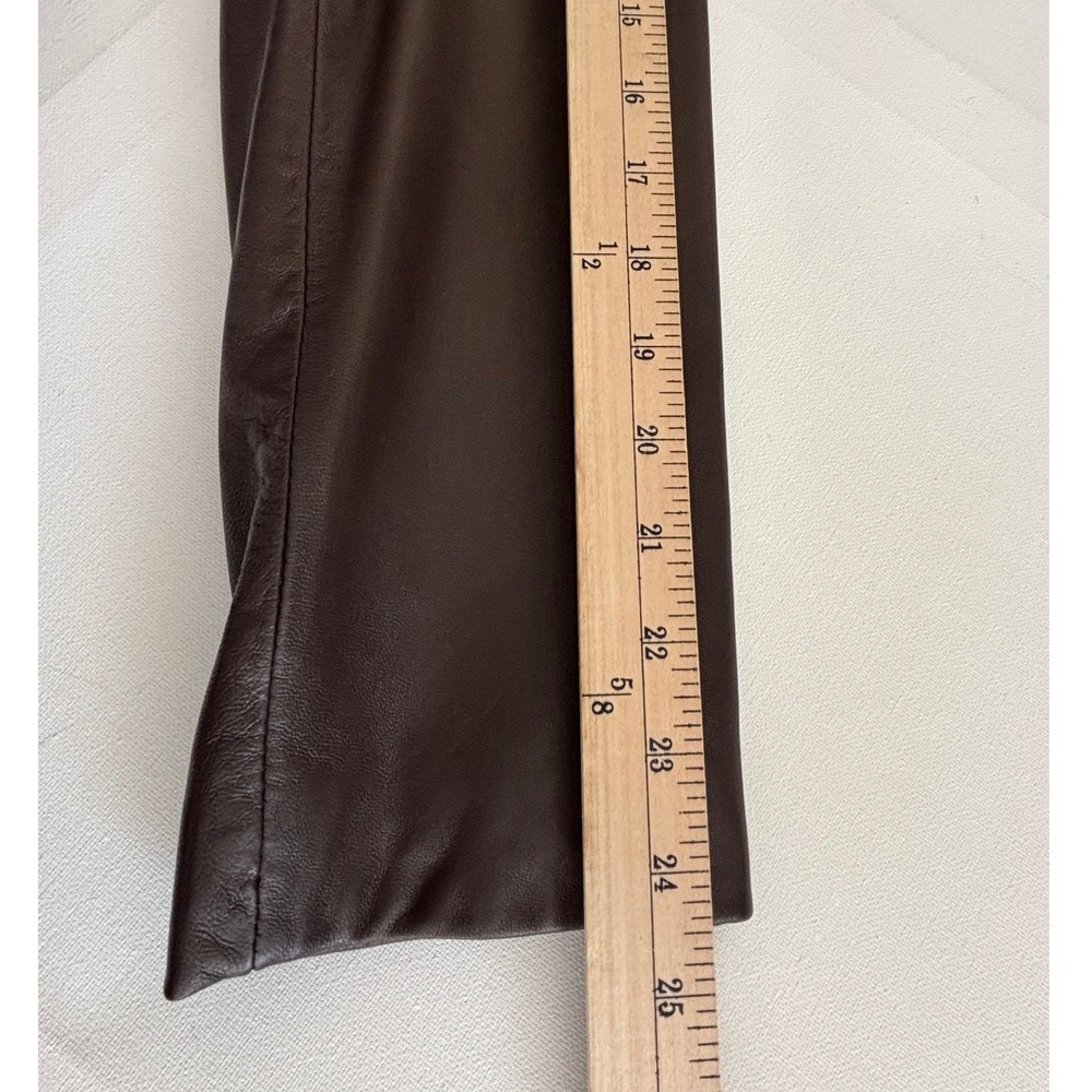 Cole Haan Mens Brown Lambskin Leather Car Coat Jacket Removable Liner Medium - Picture 12 of 15